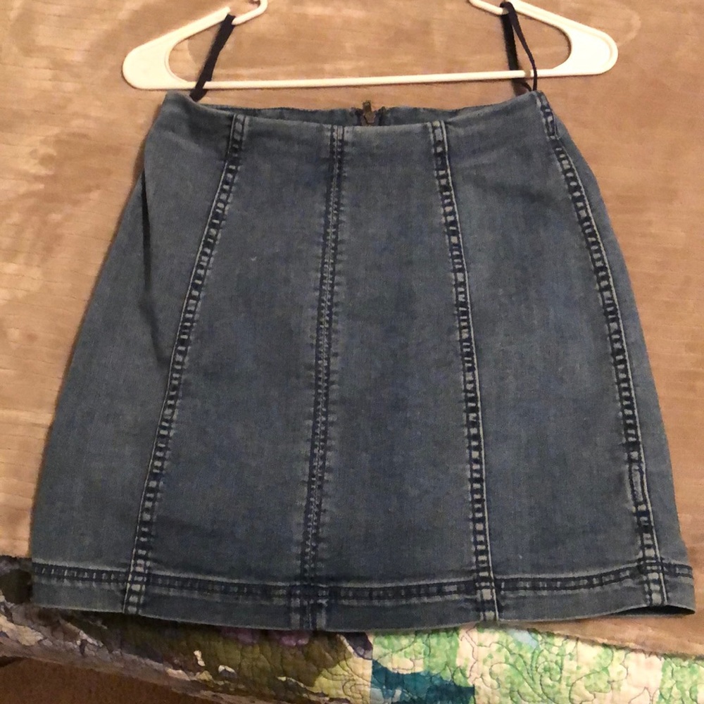 FREE PEOPLE DENIM SKIRT